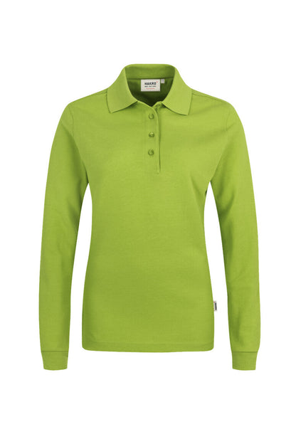 HAKRO Damen Longsleeve-Poloshirt MIKRALINAR® - Kiwi - 1
