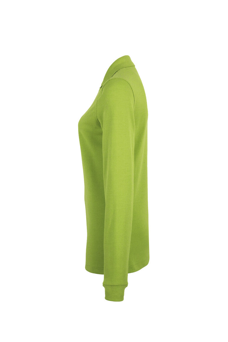 HAKRO Damen Longsleeve-Poloshirt MIKRALINAR® - Kiwi - 2