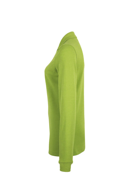 HAKRO Damen Longsleeve-Poloshirt MIKRALINAR® - Kiwi - 2