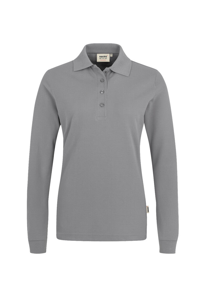 HAKRO Damen Longsleeve-Poloshirt MIKRALINAR® - Titan - 1