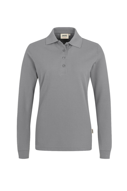 HAKRO Damen Longsleeve-Poloshirt MIKRALINAR® - Titan - 1