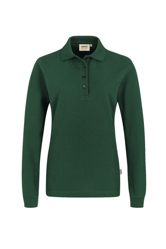 HAKRO Damen Longsleeve-Poloshirt MIKRALINAR® - Tanne - 1