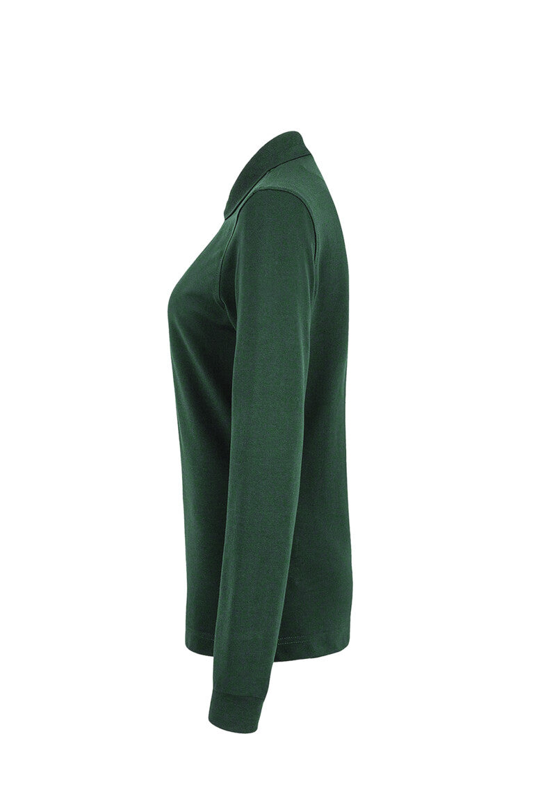 HAKRO Damen Longsleeve-Poloshirt MIKRALINAR® - Tanne - 2