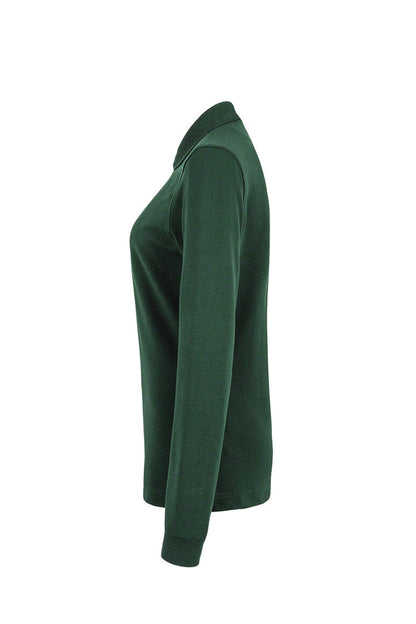 HAKRO Damen Longsleeve-Poloshirt MIKRALINAR® - Tanne - 2