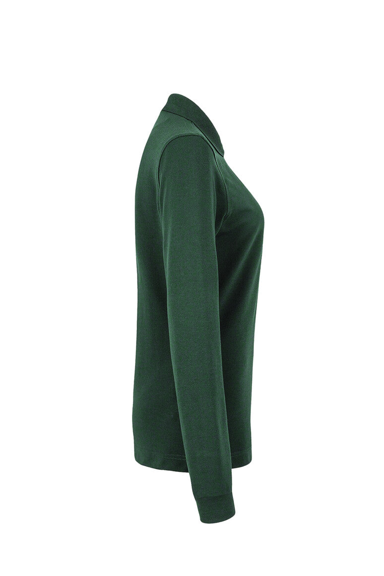 HAKRO Damen Longsleeve-Poloshirt MIKRALINAR® - Tanne - 4