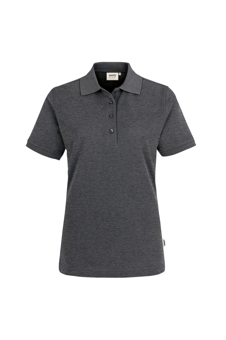 HAKRO Damen Poloshirt MIKRALINAR® - Anthrazit meliert - 1