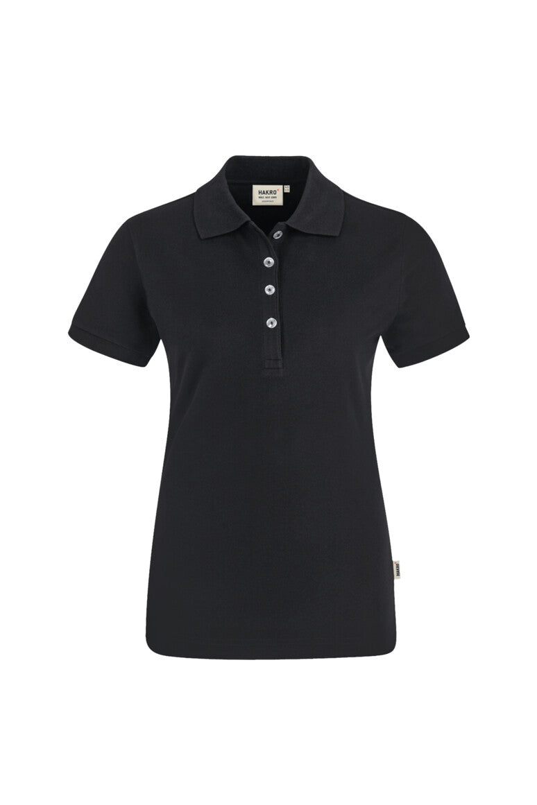 HAKRO Damen Poloshirt Stretch - Schwarz - 1