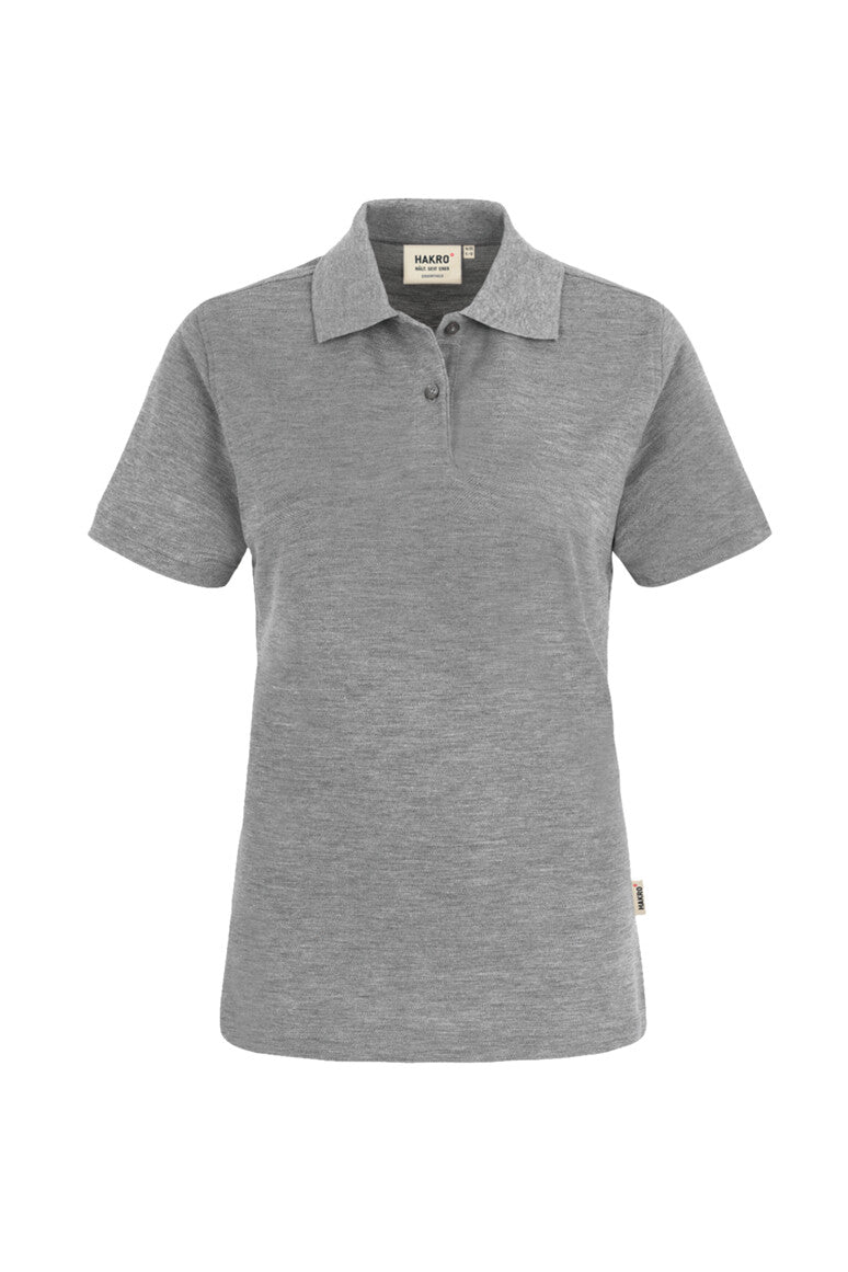 HAKRO Damen Poloshirt Top - Grau meliert - 1