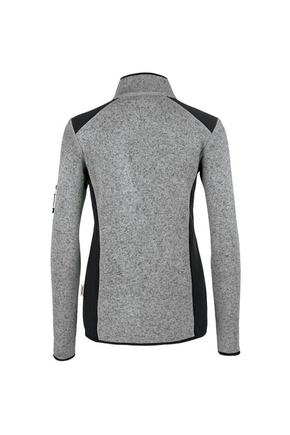 HAKRO Damen Strickfleecejacke - Grau meliert - 3