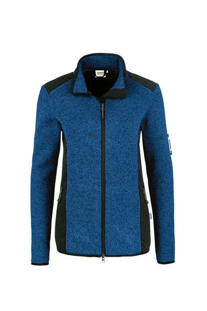 HAKRO Damen Strickfleecejacke - Royalblau meliert - 1