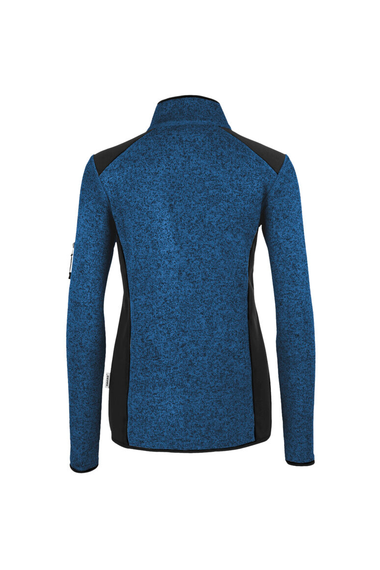 HAKRO Damen Strickfleecejacke - Royalblau meliert - 3