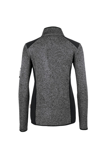HAKRO Damen Strickfleecejacke - Anthrazit meliert - 3