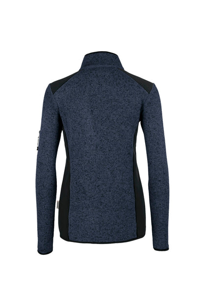 HAKRO Damen Strickfleecejacke - Marine meliert - 3