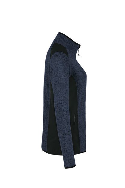 HAKRO Damen Strickfleecejacke - Marine meliert - 4