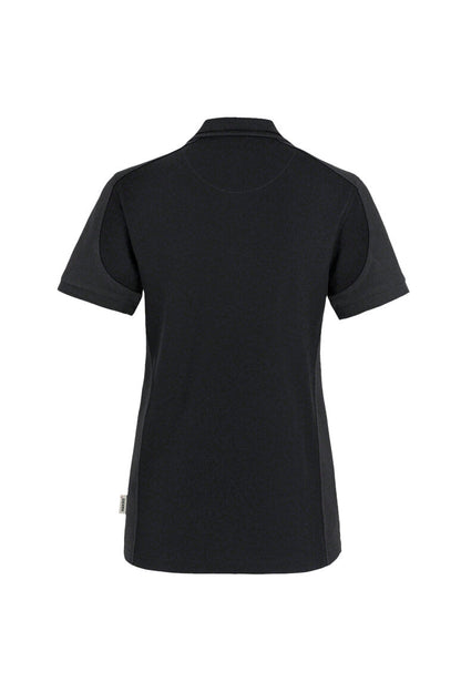 HAKRO Damen Poloshirt Contrast MIKRALINAR® - Schwarz/anthrazit - 3