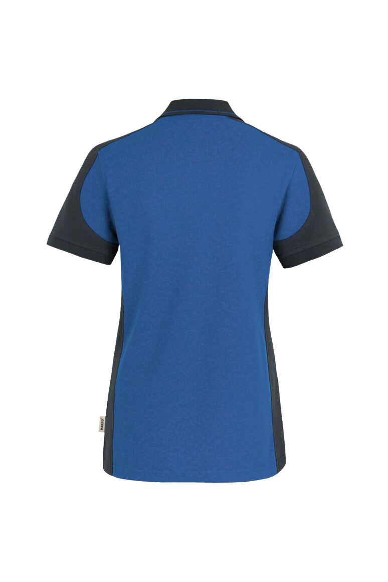 HAKRO Damen Poloshirt Contrast MIKRALINAR® - Royalblau/anthrazit - 3