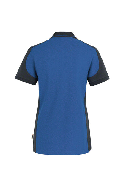 HAKRO Damen Poloshirt Contrast MIKRALINAR® - Royalblau/anthrazit - 3