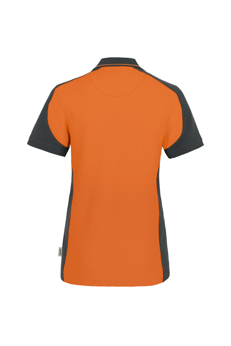 HAKRO Damen Poloshirt Contrast MIKRALINAR® - Orange/anthrazit - 3