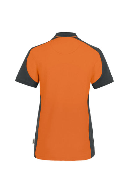 HAKRO Damen Poloshirt Contrast MIKRALINAR® - Orange/anthrazit - 3