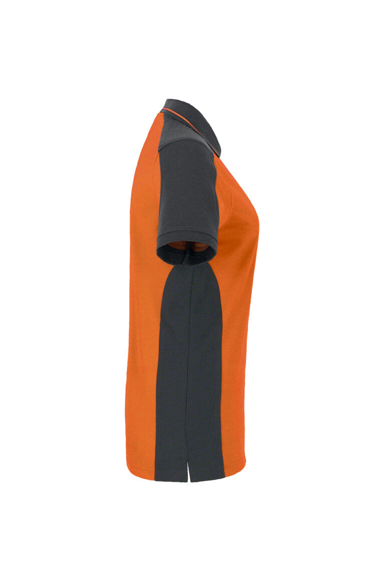 HAKRO Damen Poloshirt Contrast MIKRALINAR® - Orange/anthrazit - 4