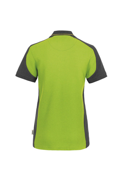 HAKRO Damen Poloshirt Contrast MIKRALINAR® - Kiwi/anthrazit - 3