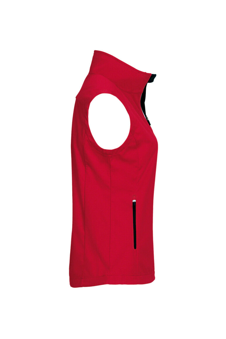 HAKRO Damen Light-Softshellweste - Rot - 4