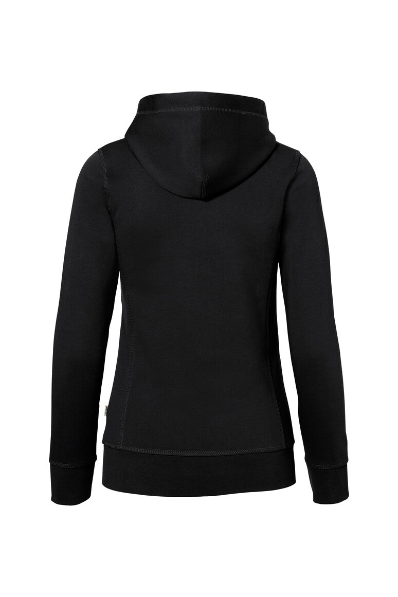 HAKRO Damen Kapuzenjacke Bonded ECO - Schwarz/silber - 3