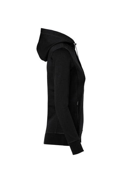HAKRO Damen Kapuzenjacke Bonded ECO - Schwarz/silber - 4