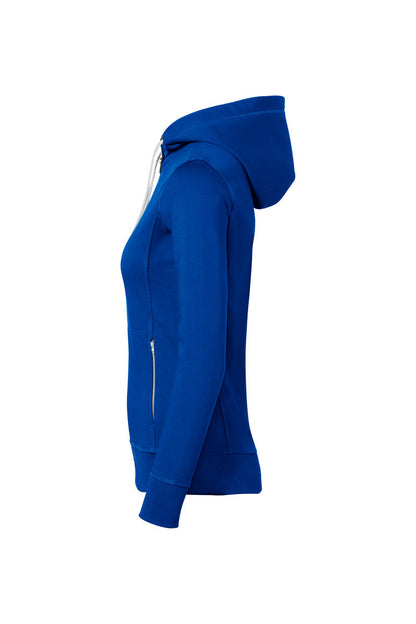 HAKRO Damen Kapuzenjacke Bonded ECO - Royalblau/silber - 2