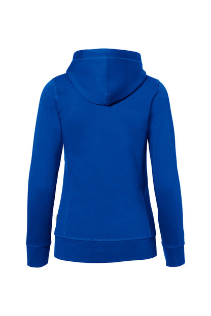 HAKRO Damen Kapuzenjacke Bonded ECO - Royalblau/silber - 3