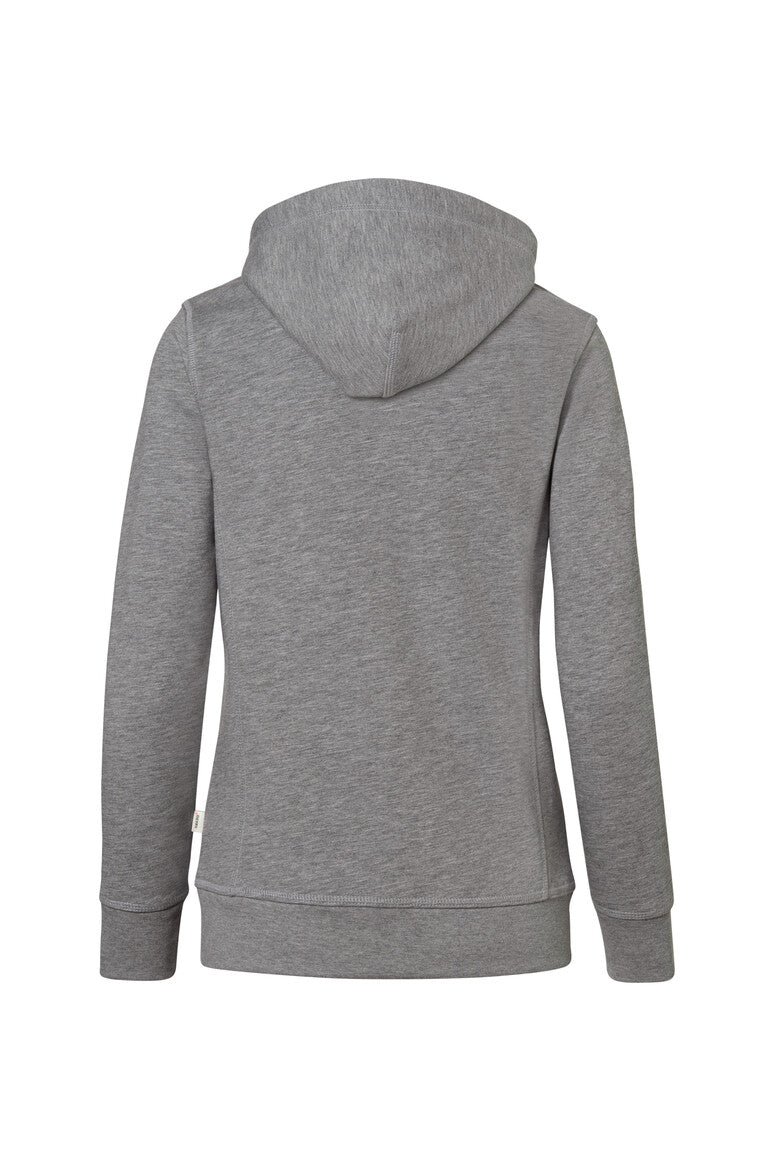 HAKRO Damen Kapuzenjacke Bonded ECO - Grau meliert/tinte - 3