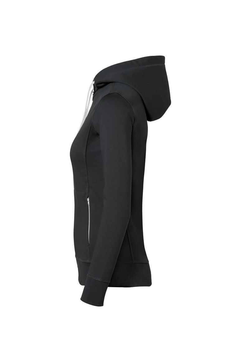 HAKRO Damen Kapuzenjacke Bonded ECO - Anthrazit/silber - 2
