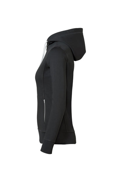 HAKRO Damen Kapuzenjacke Bonded ECO - Anthrazit/silber - 2