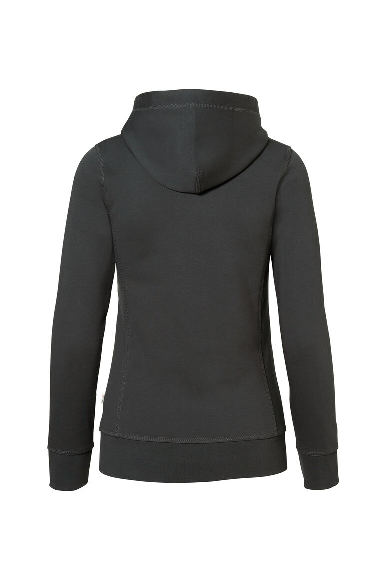 HAKRO Damen Kapuzenjacke Bonded ECO - Anthrazit/silber - 3