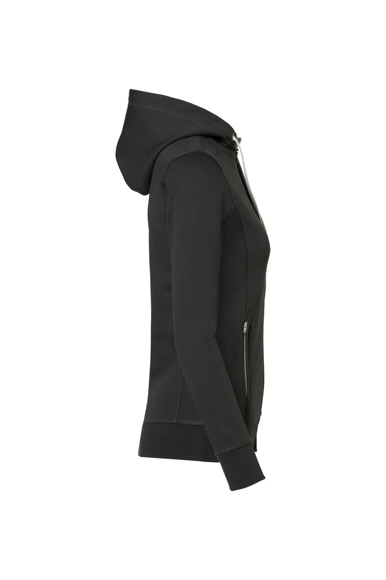 HAKRO Damen Kapuzenjacke Bonded ECO - Anthrazit/silber - 4