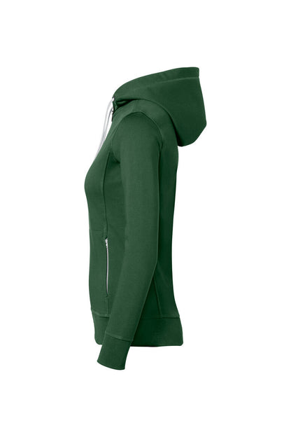 HAKRO Damen Kapuzenjacke Bonded ECO - Tanne/silber - 2