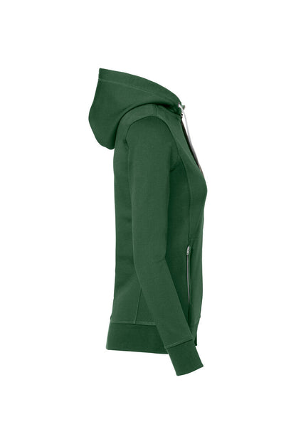 HAKRO Damen Kapuzenjacke Bonded ECO - Tanne/silber - 4
