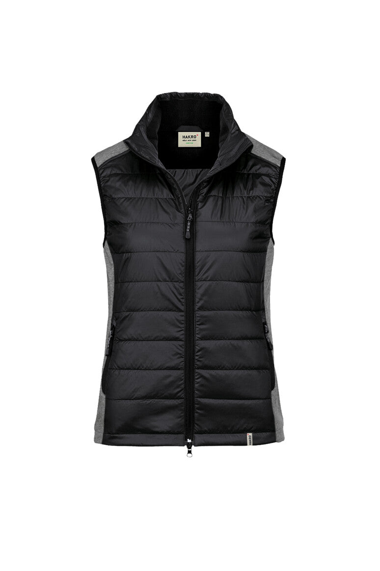 HAKRO Damen Hybridweste Contrast - Schwarz - 1