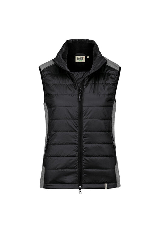 HAKRO Damen Hybridweste Contrast - Schwarz - 1