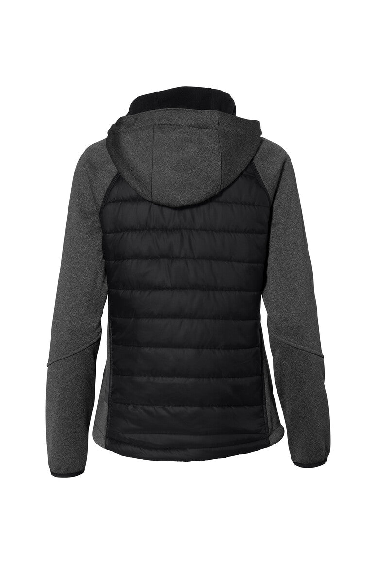 HAKRO Damen Kapuzen-Hybridjacke Contrast - Schwarz - 3