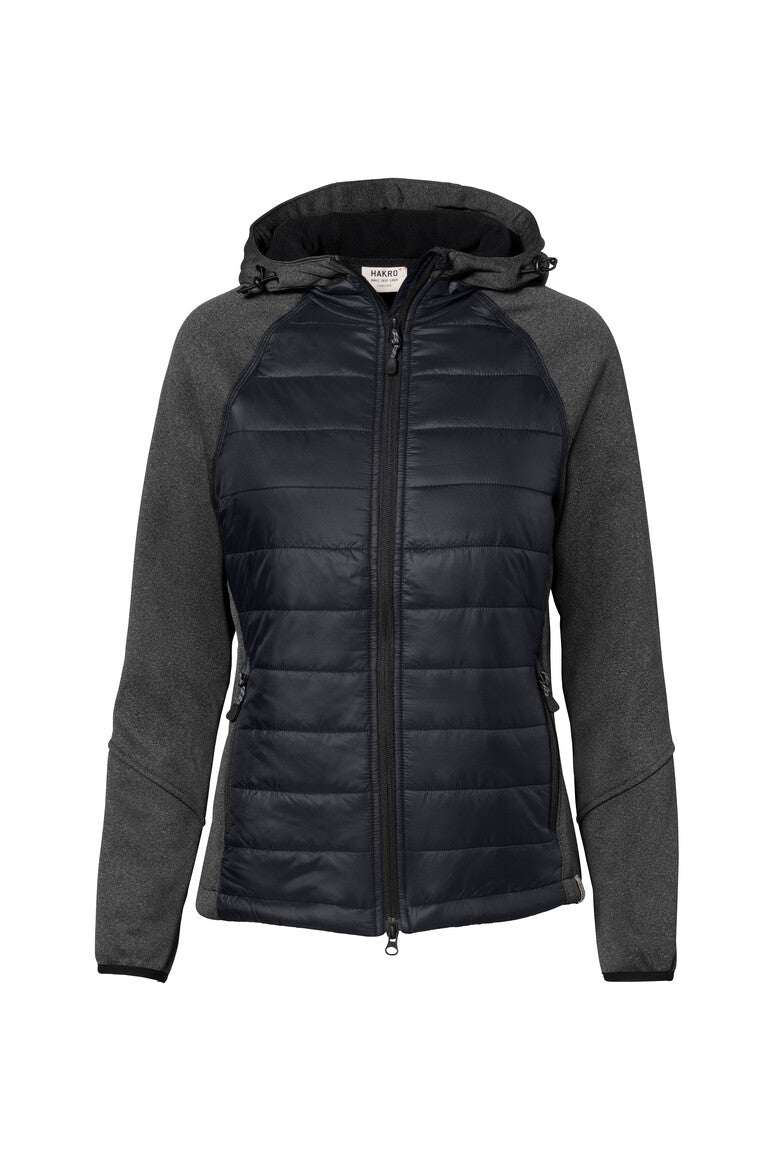 HAKRO Damen Kapuzen-Hybridjacke Contrast - Tinte - 1