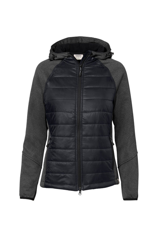 HAKRO Damen Kapuzen-Hybridjacke Contrast - Tinte - 1