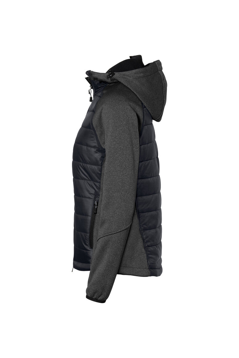 HAKRO Damen Kapuzen-Hybridjacke Contrast - Tinte - 2