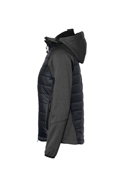 HAKRO Damen Kapuzen-Hybridjacke Contrast - Tinte - 2
