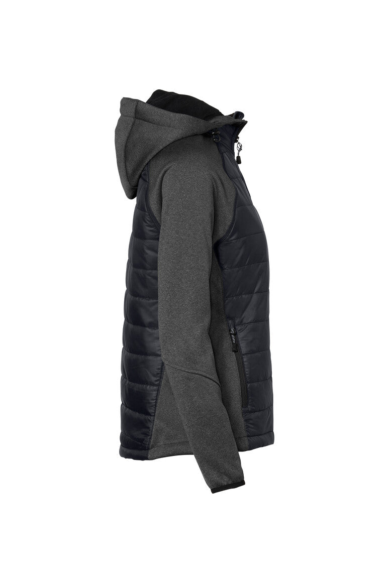 HAKRO Damen Kapuzen-Hybridjacke Contrast - Tinte - 4