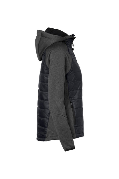 HAKRO Damen Kapuzen-Hybridjacke Contrast - Tinte - 4