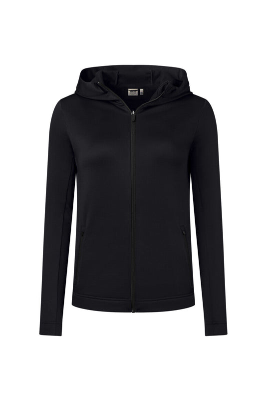 HAKRO Damen Kapuzen-Tecjacke ECO - Schwarz - 1