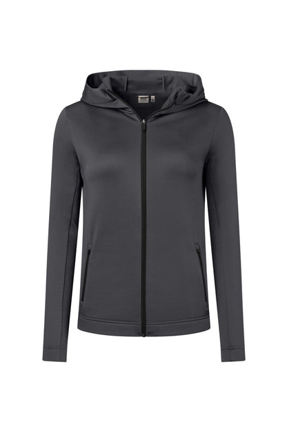 HAKRO Damen Kapuzen-Tecjacke ECO - Karbongrau - 1