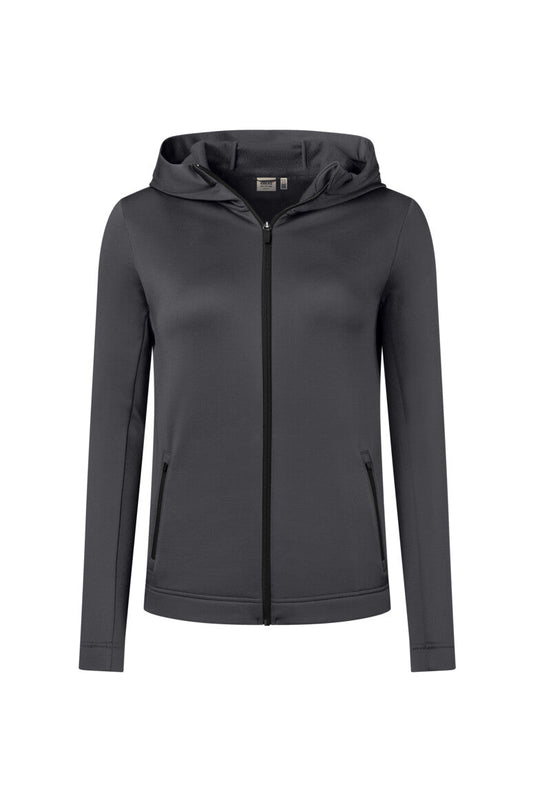 HAKRO Damen Kapuzen-Tecjacke ECO - Karbongrau - 1
