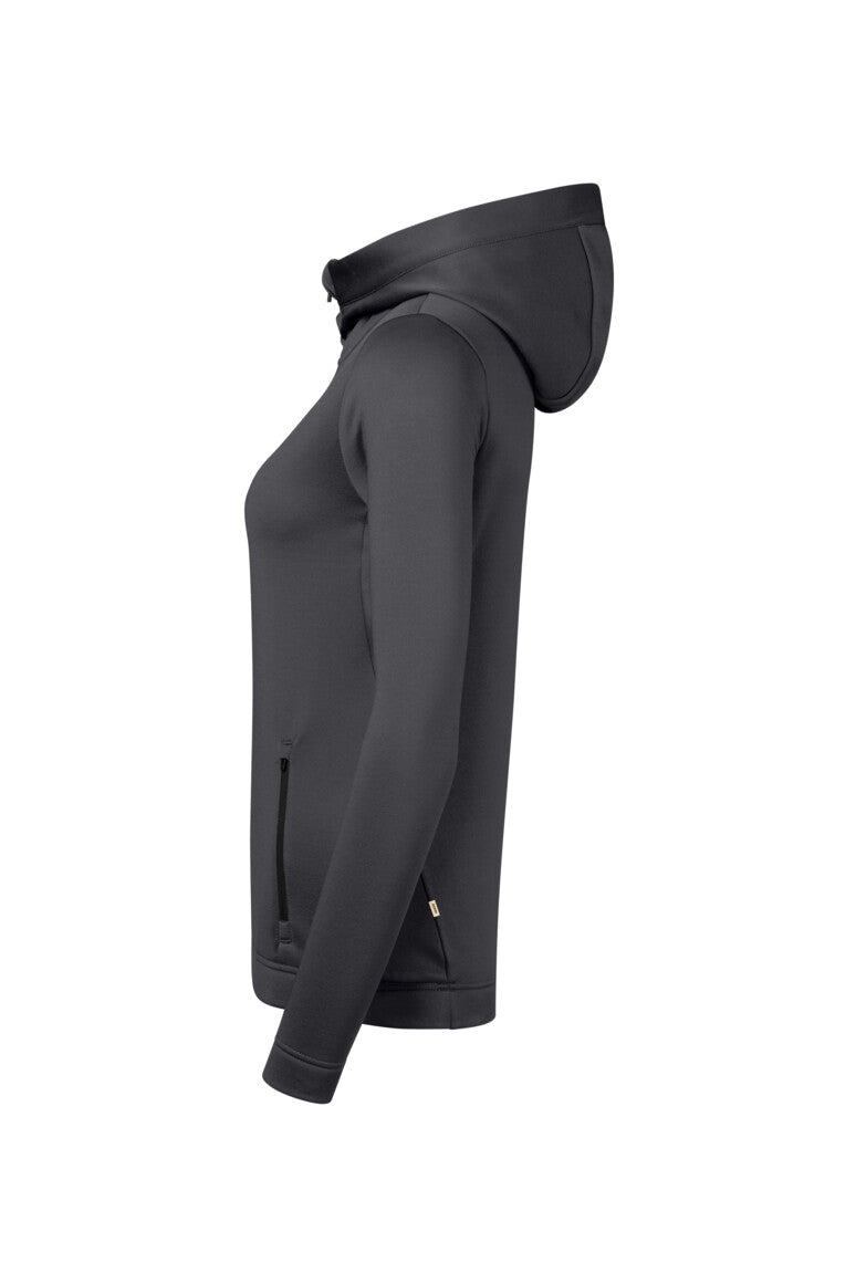 HAKRO Damen Kapuzen-Tecjacke ECO - Karbongrau - 2